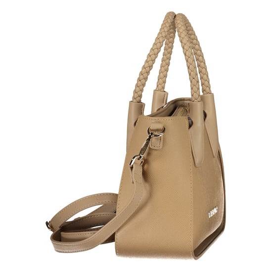 Mario Valentino Beiger Polyurethan Damenhandtasche mit Griffen und Schultergurt - Image 3
