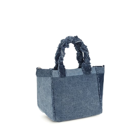 Ganni Blaue Baumwoll-Handtasche - Image 3