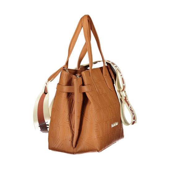 Mario Valentino Braune Polyurethan Damenhandtasche mit verstellbarem Schultergurt - Image 3