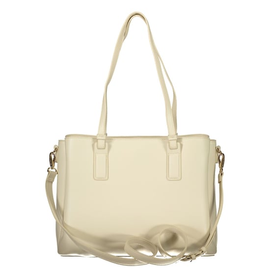 Mario Valentino Beige Polyurethan Damenhandtasche mit verstellbarem Tragegurt und Taschen - Image 2