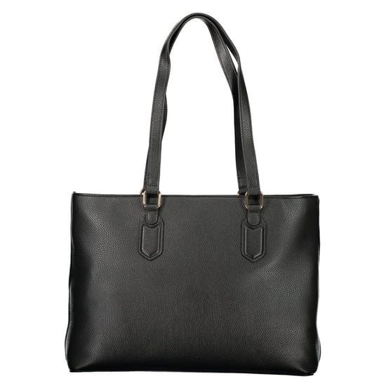 Mario Valentino Nero Poliuretano Damenhandtasche mit Innentasche und Fächern für das Handy - Image 2