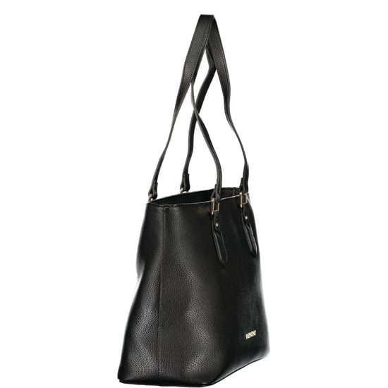 Mario Valentino Nero Poliuretano Damenhandtasche mit Innentasche und Fächern für das Handy - Image 3