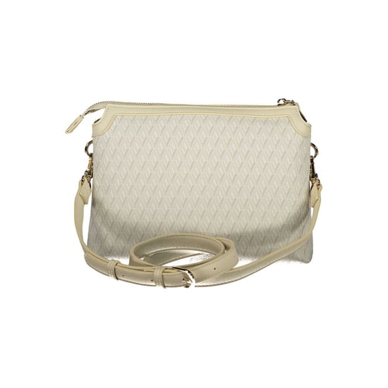 Mario Valentino Beige Polyurethan Damen-Handtasche mit verstellbarem Schultergurt - Image 2