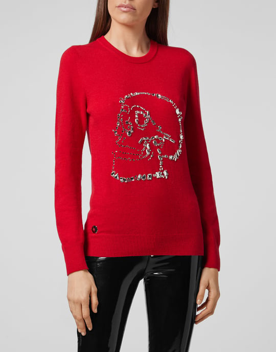 Rundhalspullover Skull - Image 2
