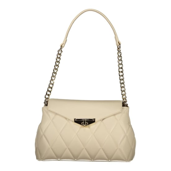 Mario Valentino Beige Polyurethan Damen Schultertasche - Image 1