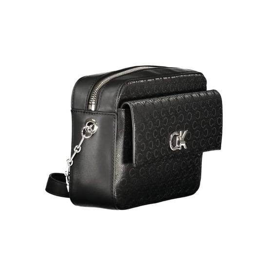 Calvin Klein Schwarze Polyester Damen Schultertasche - Image 3