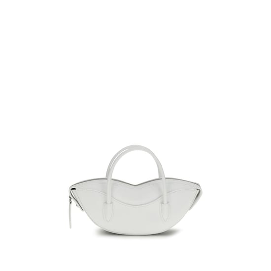 Fiorucci Weiße Kalbsleder Bos Taurus Schultertasche - Image 1