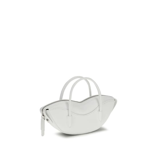 Fiorucci Weiße Kalbsleder Bos Taurus Schultertasche - Image 2