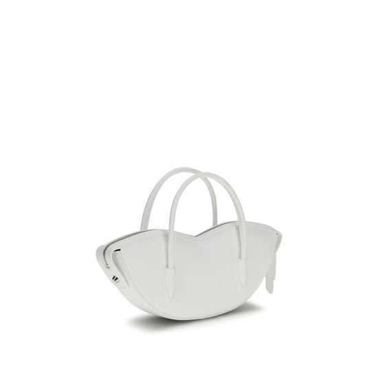 Fiorucci Weiße Kalbsleder Bos Taurus Schultertasche - Image 3