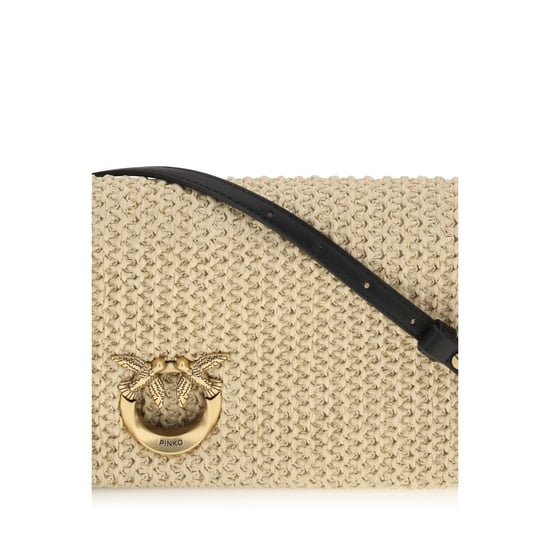 PINKO Beigefarbene Polypropylen Schultertasche - Image 4