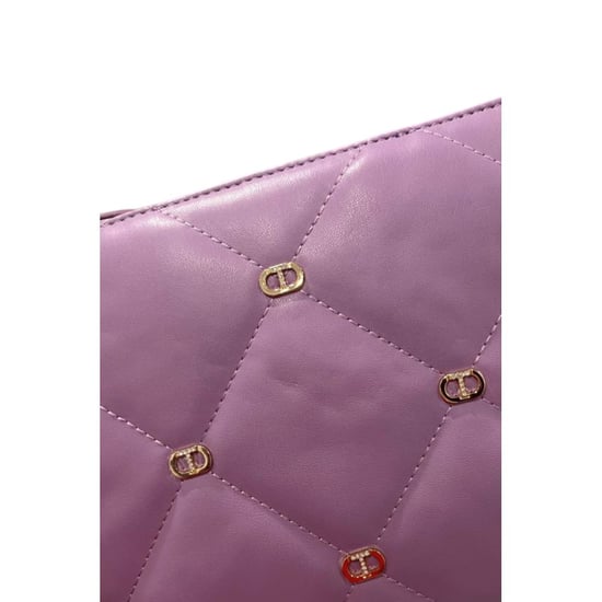 Twinset Lila Kunstleder Damen Umhängetasche - Image 6