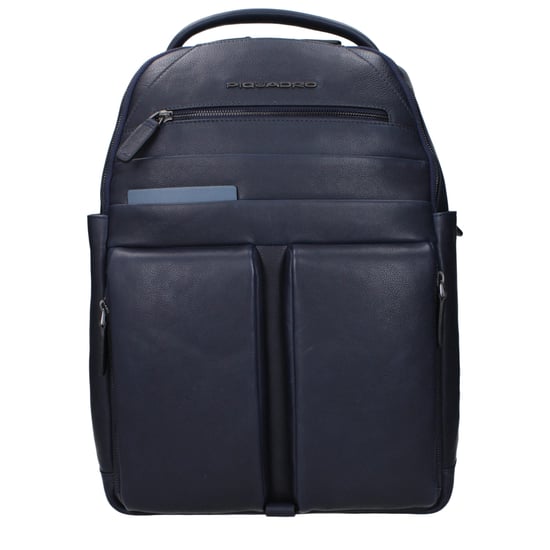 Piquadro Blauer Leder Rucksack - Image 1