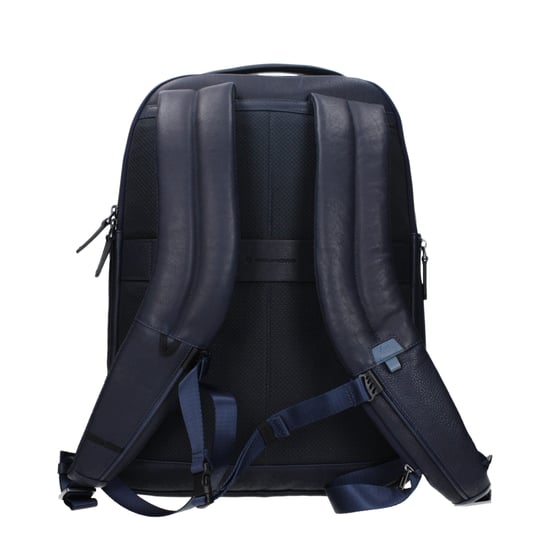 Piquadro Blauer Leder Rucksack - Image 3