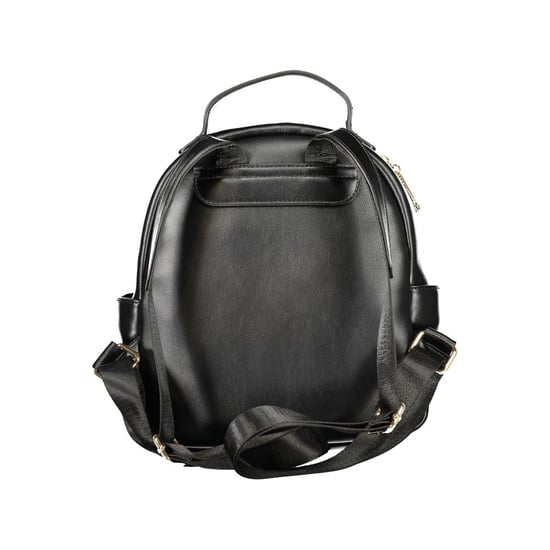 Mario Valentino Schwarzer Polyurethan Damen-Rucksack - Image 2