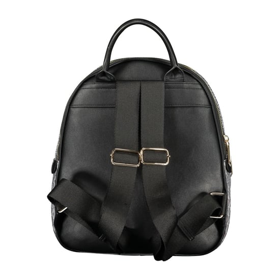 Mario Valentino Schwarzer Polyurethan Damenrucksack - Image 2