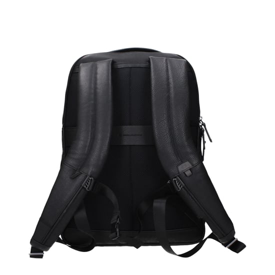 Piquadro Schwarzer Leder-Rucksack - Image 3