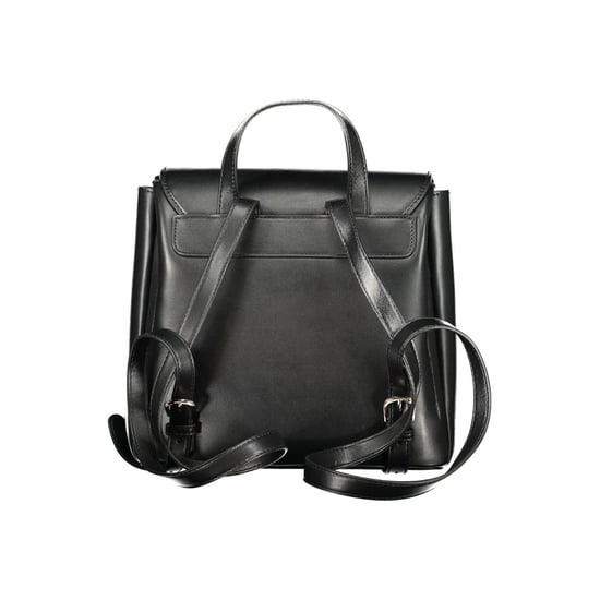 Mario Valentino Schwarzer Polyurethan Damen-Rucksack - Image 2