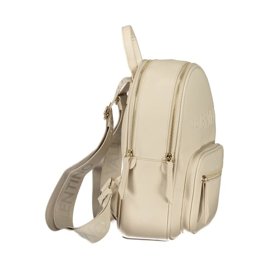 Mario Valentino Beige Polyurethan Damen Rucksack - Image 3