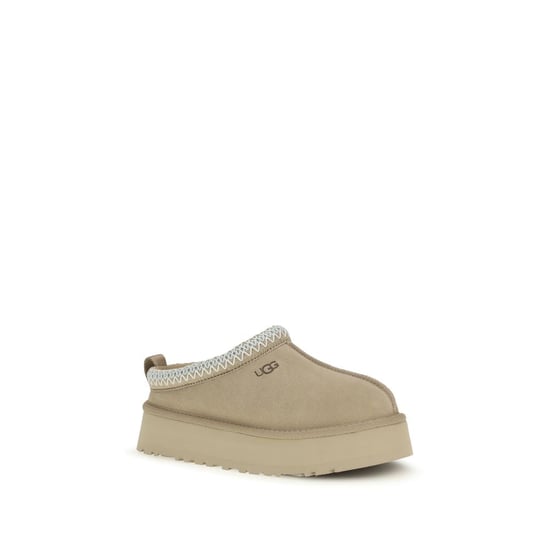 UGG Beige Kalbsleder Bos Taurus Mules - Image 2
