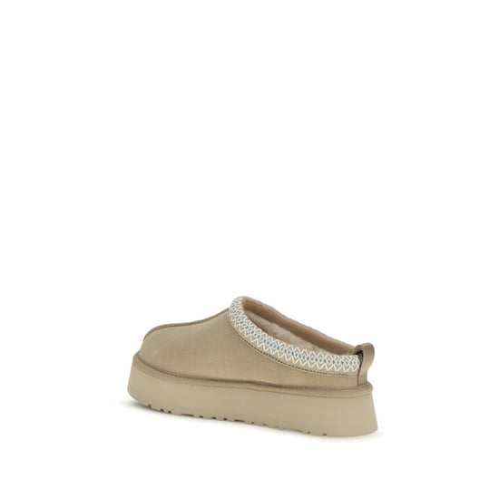 UGG Beige Kalbsleder Bos Taurus Mules - Image 3