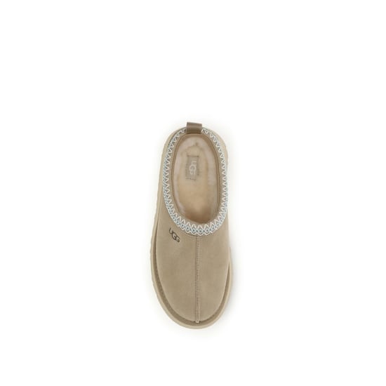 UGG Beige Kalbsleder Bos Taurus Mules - Image 4