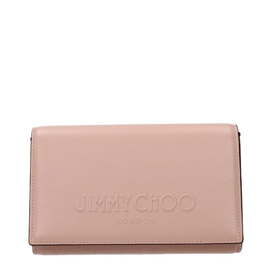 Jimmy Choo Rosa Leder Clutch Tasche - Image 1