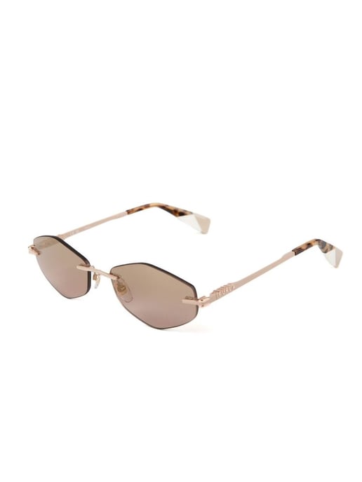 Furla Sonnenbrille Glänzendes Vollbeige - Image 1