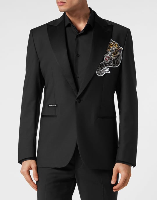 Einknopf-Blazer Slim Fit Tattoo - Image 2