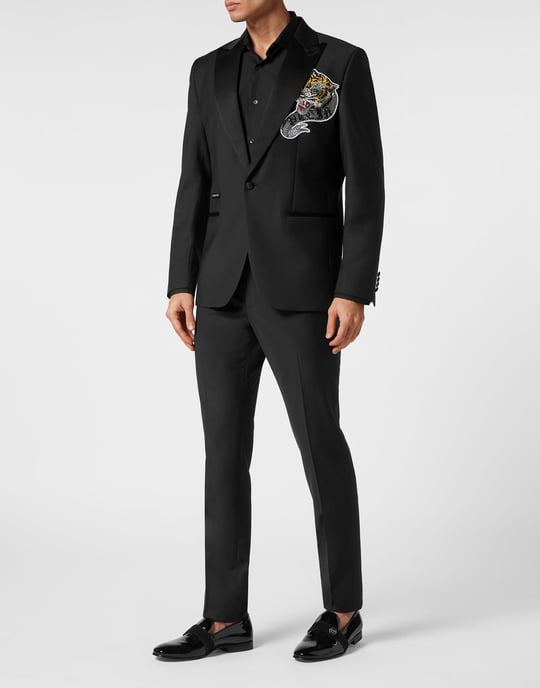 Einknopf-Blazer Slim Fit Tattoo - Image 3