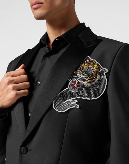 Einknopf-Blazer Slim Fit Tattoo - Image 5