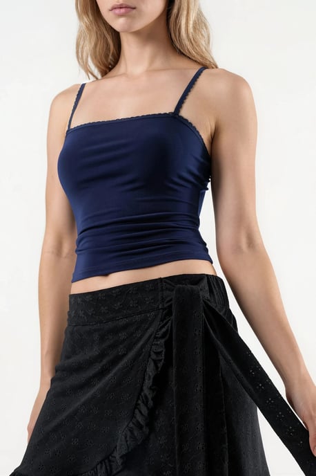 Hochtaillierter bestickter Mini-Shorts-Rock - Image 6