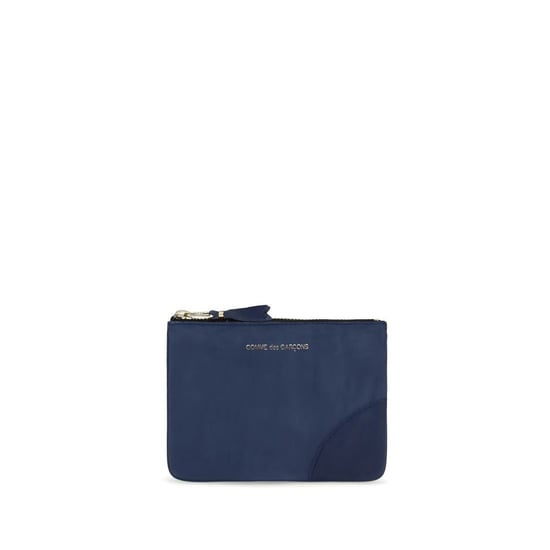 Comme Des Garçons Blaue Kalbsleder Bos Taurus Geldbörse - Image 1
