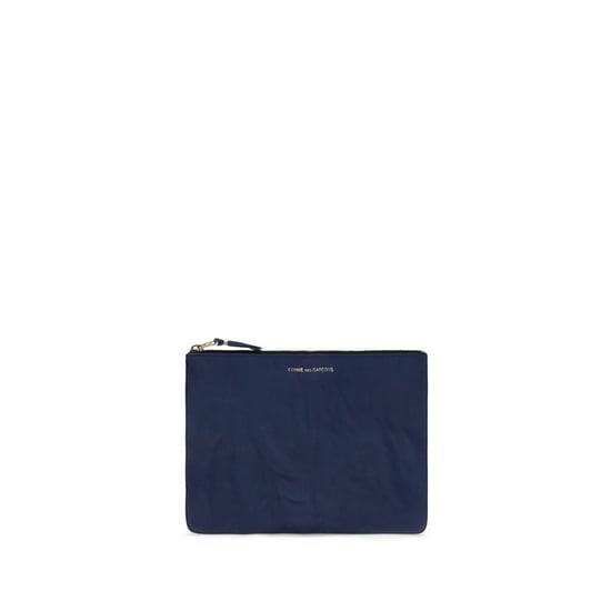 Comme Des Garçons Blaue Kalbleder Bos Taurus Geldbörse - Image 1