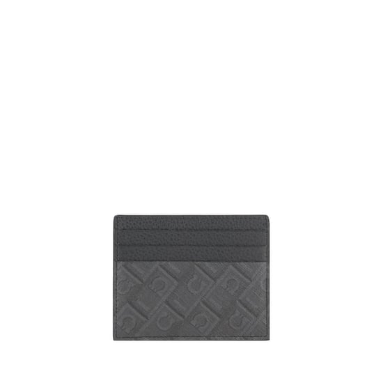 Ferragamo Graues Kalbsleder Bos Taurus Wallet - Image 2