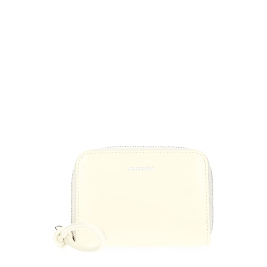 Jil Sander Beigefarbenes Lederportemonnaie - Image 1