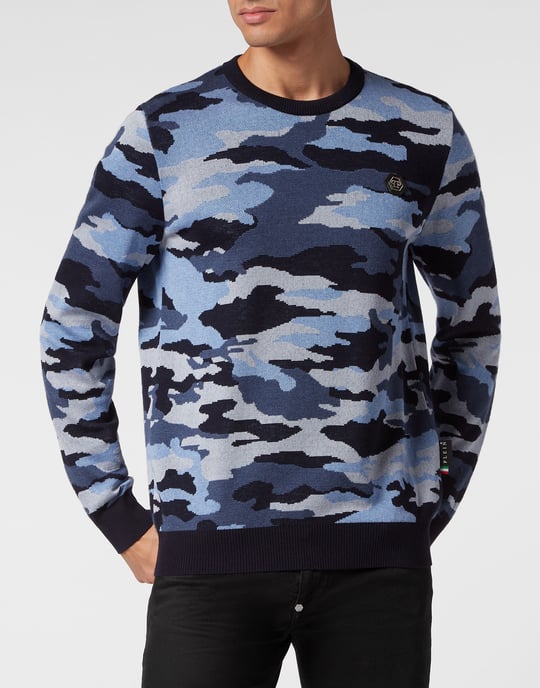 Rundhalspullover Camouflage - Image 2