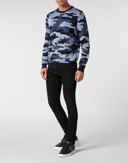 Rundhalspullover Camouflage - Image 3