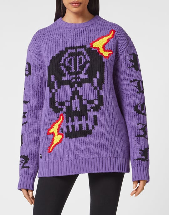 Rundhalspullover Skull - Image 2