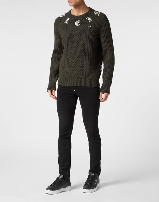 Rundhalspullover Monogram - Image 3