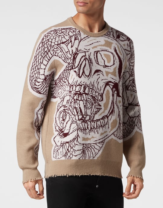 Rundhalspullover Skull - Image 2