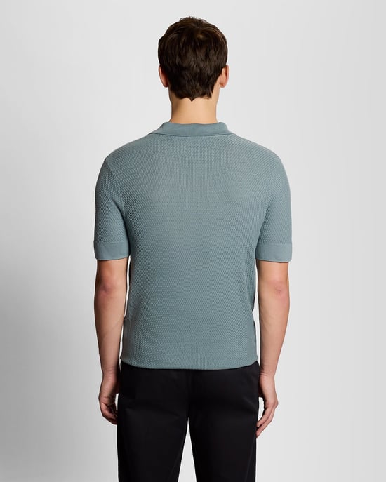 Offenes Kragen Feinstrick Poloshirt - Image 4