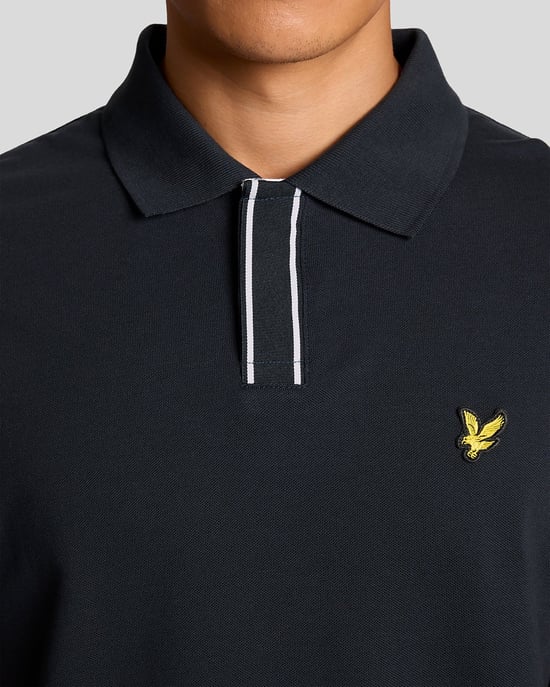 Poloshirt mit Kontrast-Paspelierung - Image 3