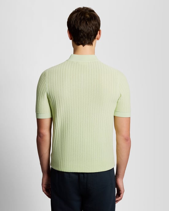 Superfeine Baumwolle 1/4 Zip Strick-Polo - Image 4