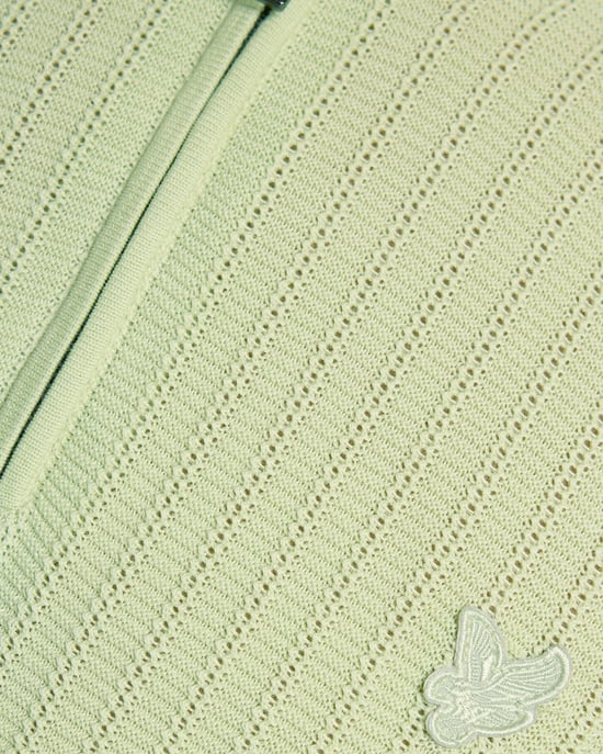 Superfeine Baumwolle 1/4 Zip Strick-Polo - Image 6