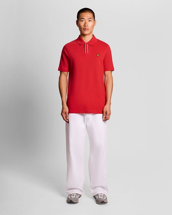 Poloshirt mit Besatz am Kragen - Image 2