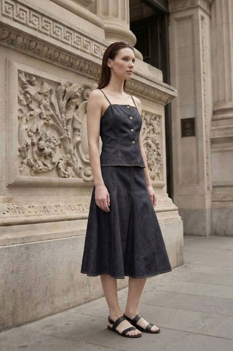 Damen Baumwolle-Lycra Zweiteiliges Ensemble - Image 3