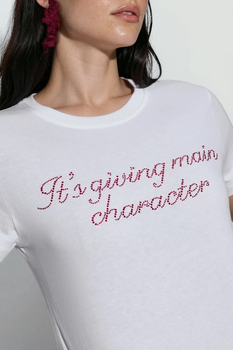 Bedrucktes Crew-Neck Cropped T-Shirt - Image 4