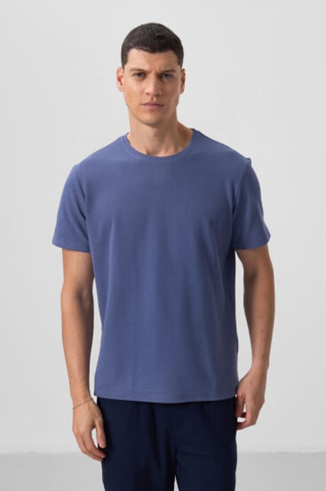Herren Regular Fit Rundhalsausschnitt T-Shirt - Image 1