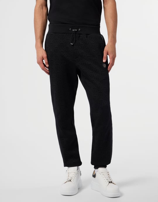 Philipp Plein Composed Jogger Pants Monogram - Schwarz - Image 2