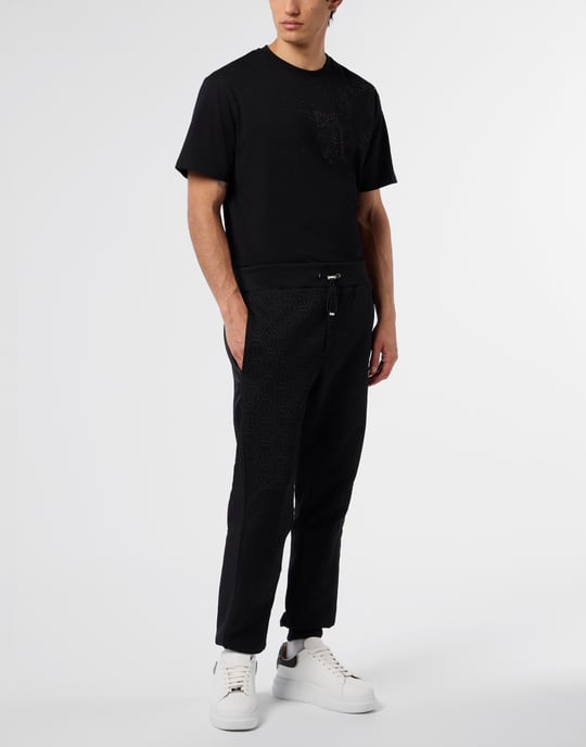 Philipp Plein Composed Jogger Pants Monogram - Schwarz - Image 4